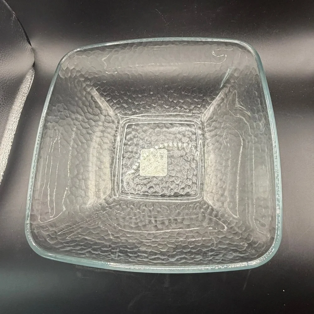 Anchor Hocking Square Glass Bowls Set of 6 Clear New 6